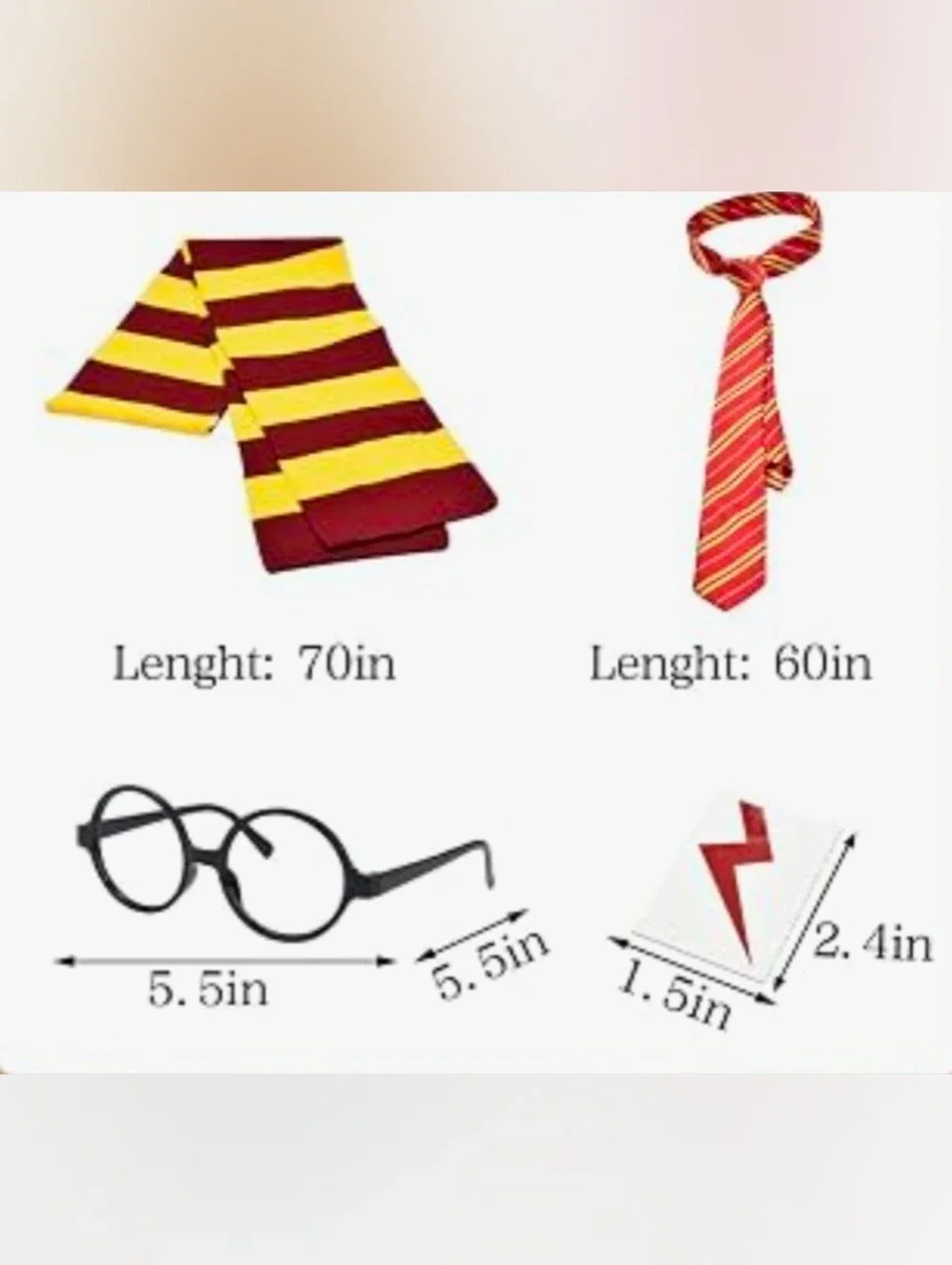 Kids Harry Potter Inspired Deluxe Costume Set With Owl, NIB